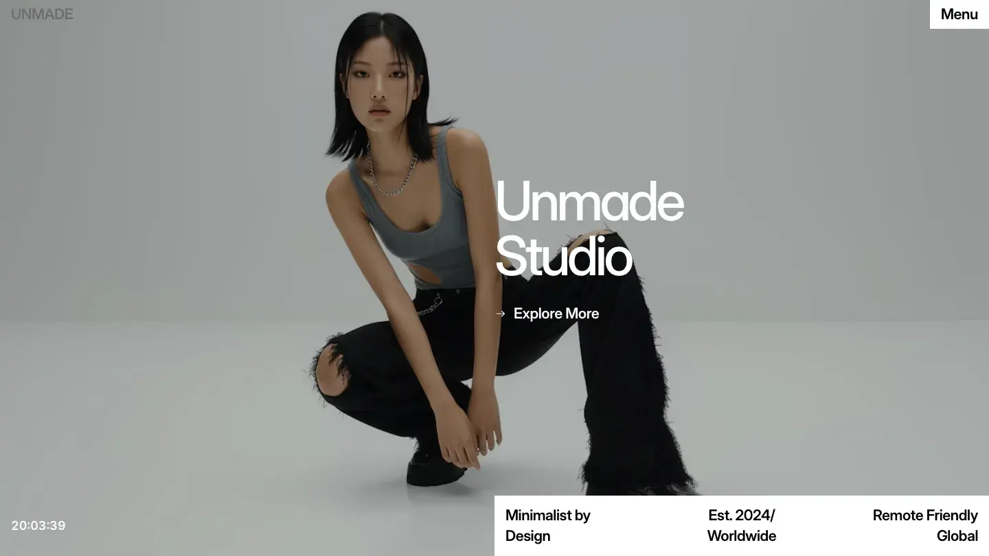 unmade - Framer Portfolio & Agency Website Template
