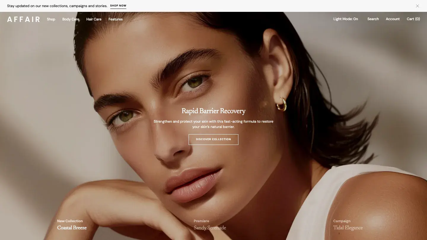Affair - Shopify Retail & E-commerce Website Theme