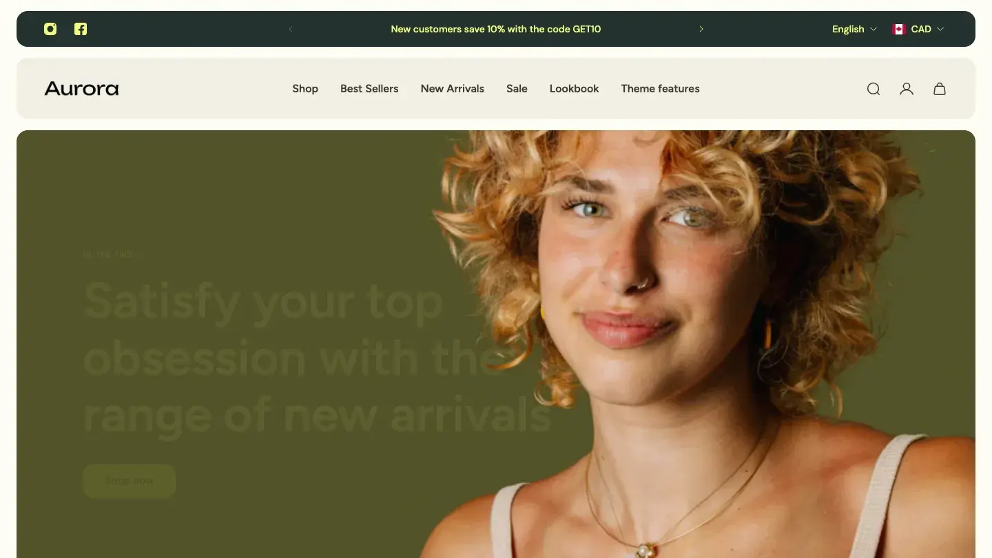 Aurora - Shopify Retail & E-commerce Website Theme