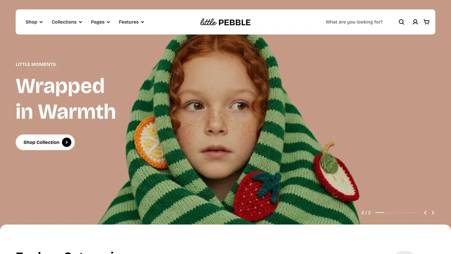 Pebble - Shopify Retail & E-commerce Website Theme