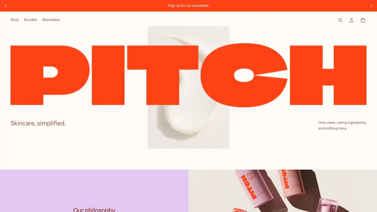 Pitch - Shopify Retail & E-commerce Website Theme