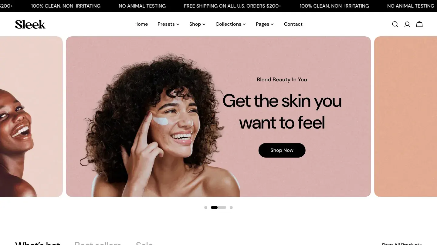 Sleek - Shopify Retail & E-commerce Website Theme