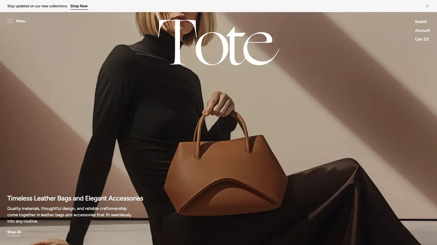 Tote - Shopify Retail & E-commerce Website Theme