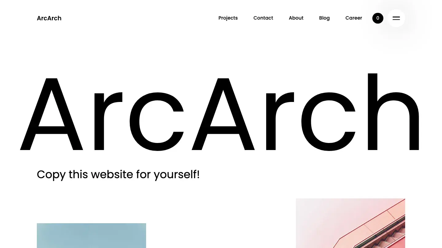 ArcArch - Webflow Portfolio & Agency Website Template