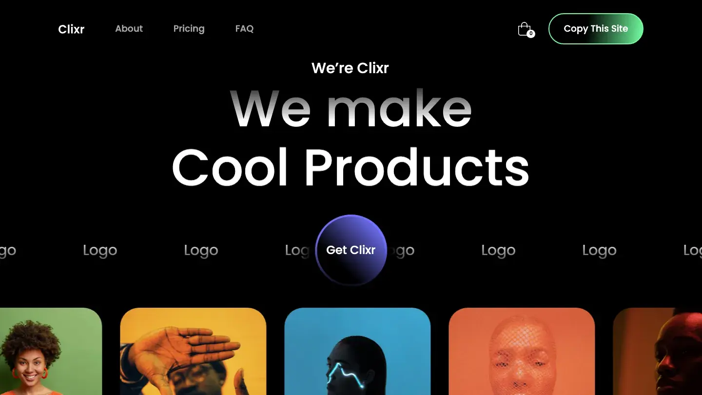 Clixr E-commerce - Webflow Technology & Software Website Template