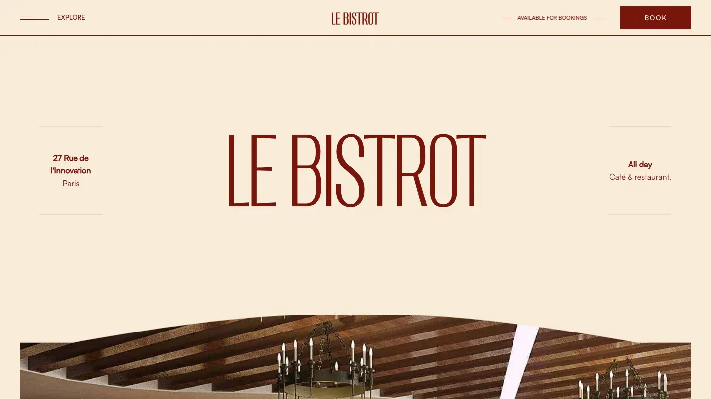 Le Bistrot - Webflow Food & Drink Website Template