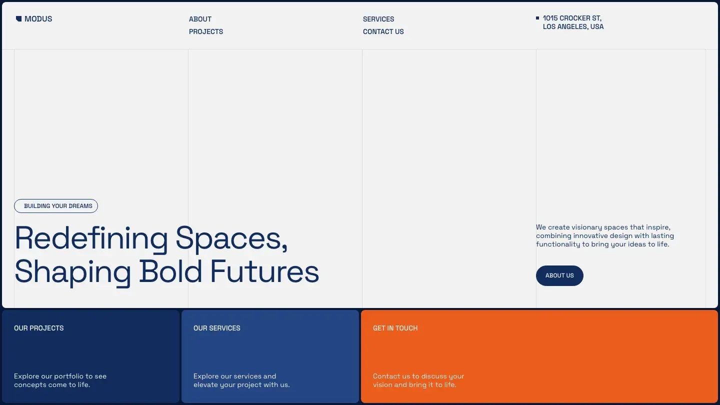 MODUS Light - Webflow Professional Services Website Template