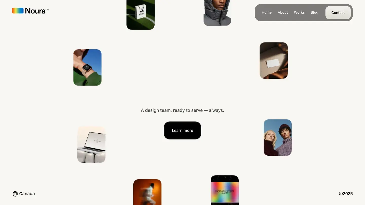 Noura - Webflow Portfolio & Agency Website Template