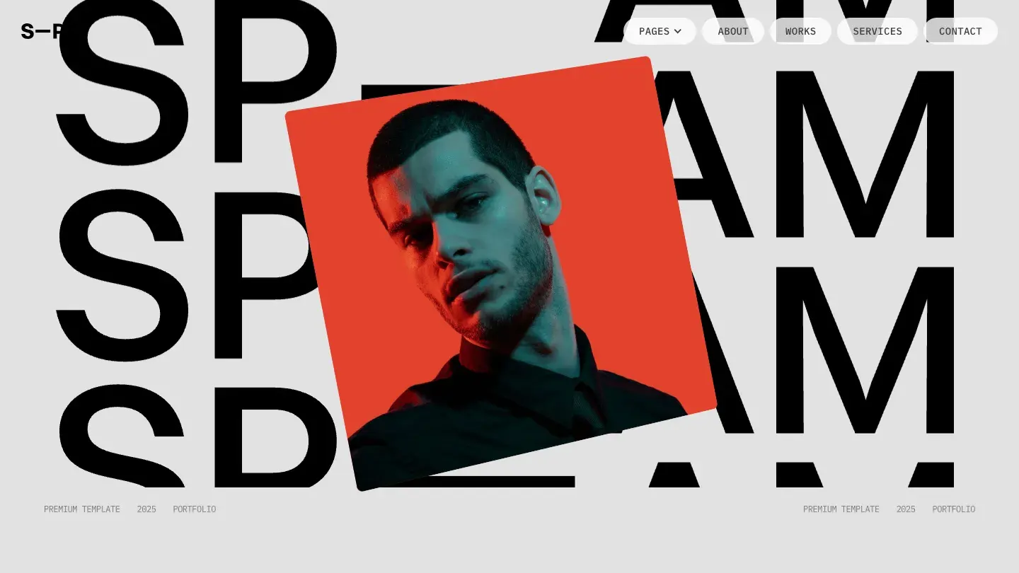 Spam - Webflow Portfolio & Agency Website Template