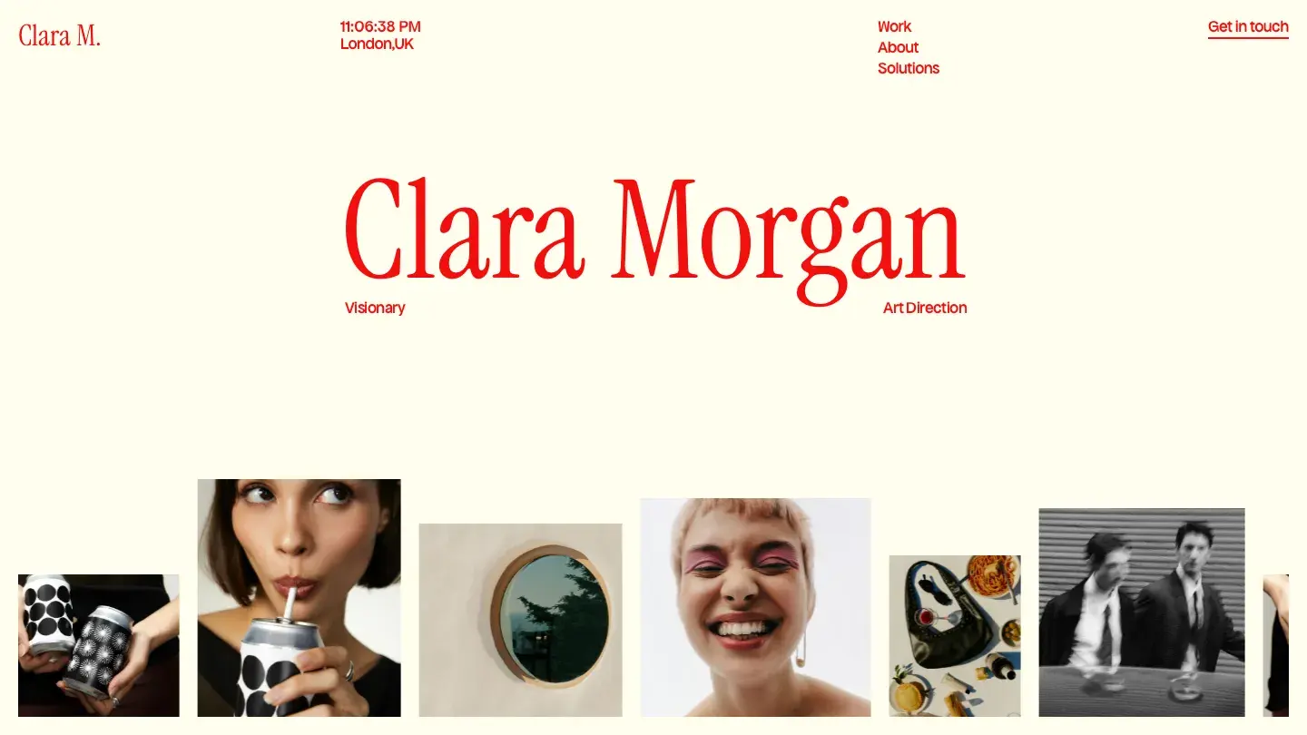 clara - Framer Portfolio & Agency Website Template