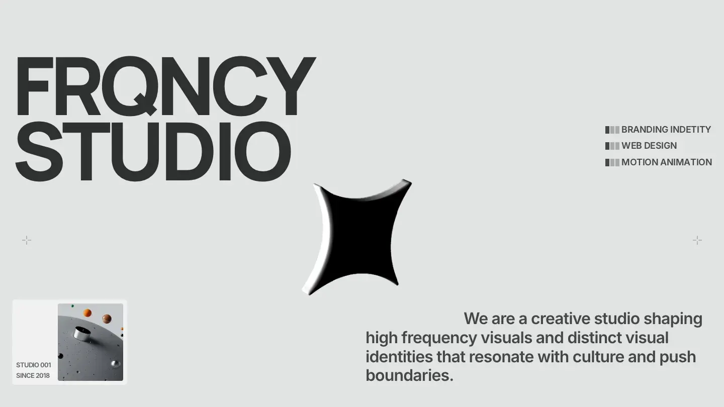 frqncy - Framer Portfolio & Agency Website Template
