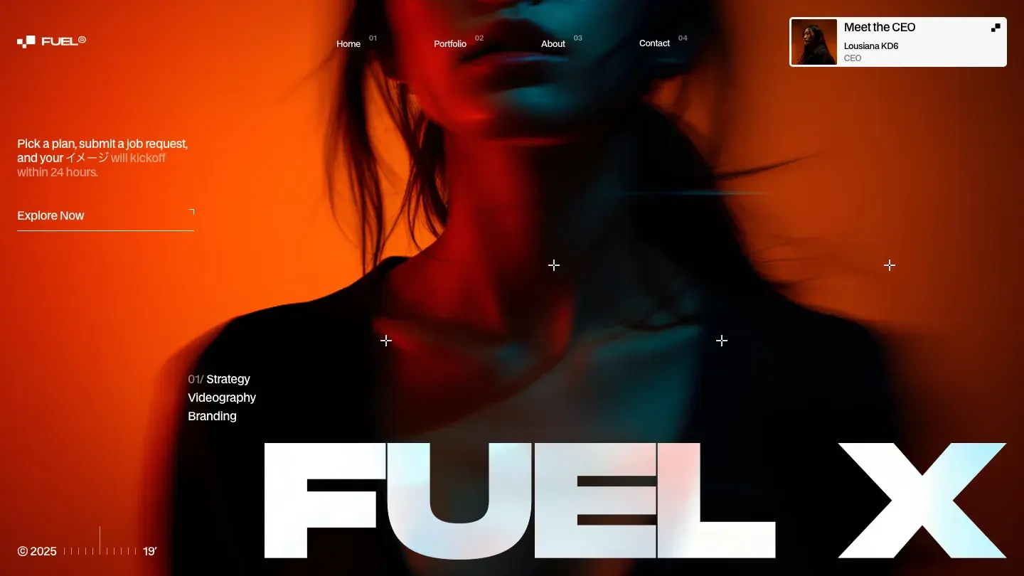 Fuel - Framer Portfolio & Agency Website Template