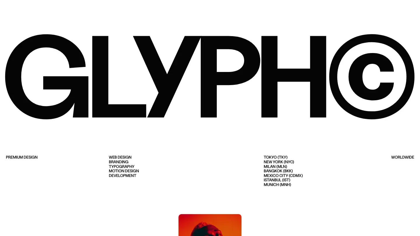 glyph - Framer Portfolio & Agency Website Template