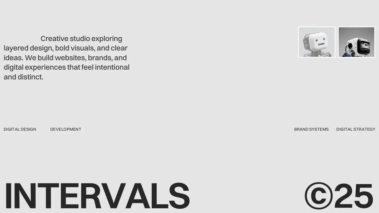 intervals - Framer Portfolio & Agency Website Template