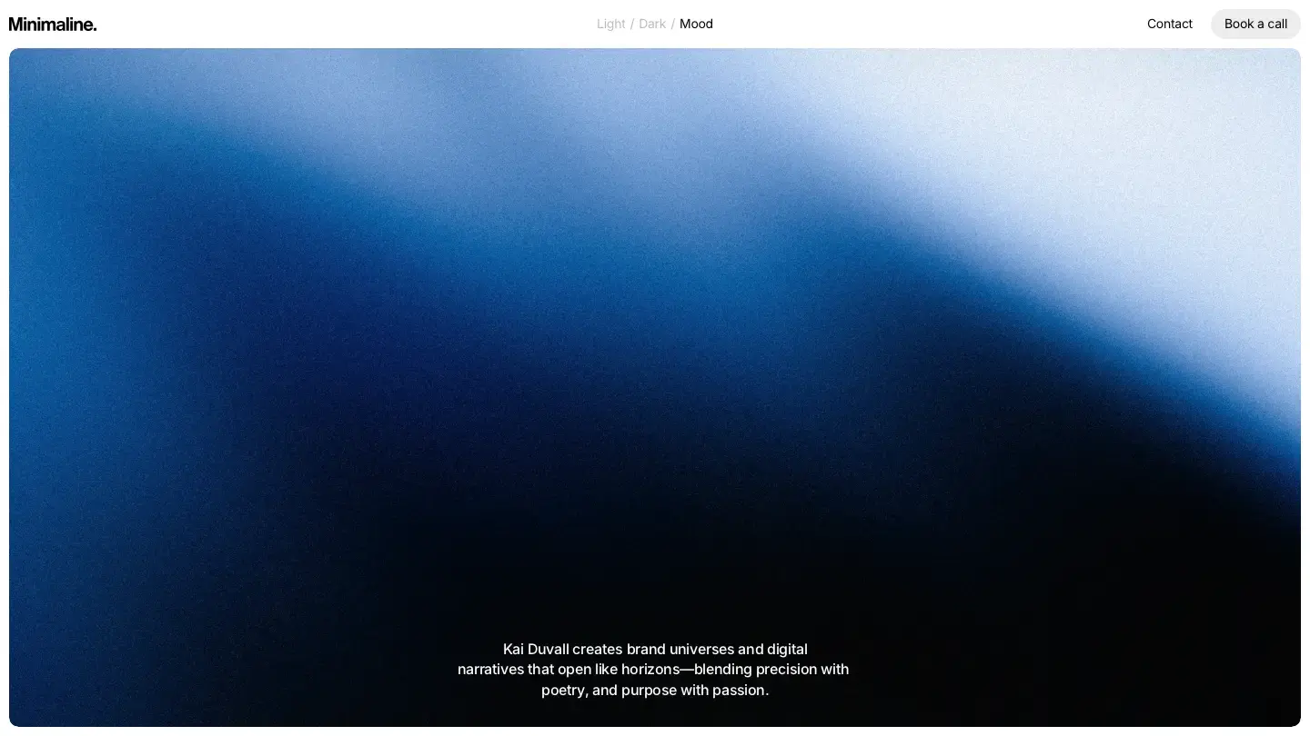 minimuline - Framer Personal Website Template