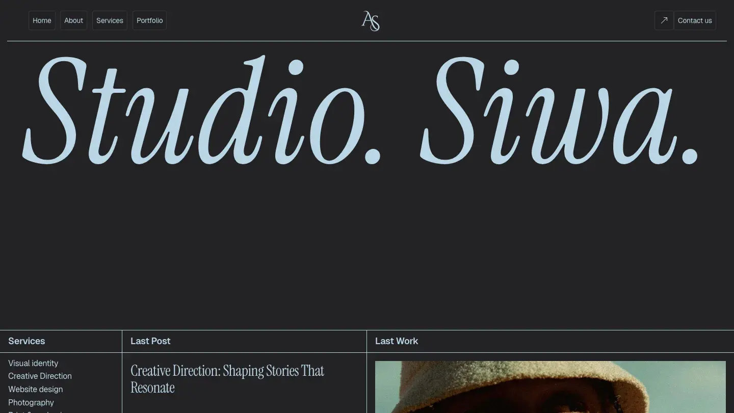 siwa - Framer Portfolio & Agency Website Template